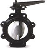 Rubber Lined Butterfly Valve With Lugged