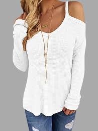 Womens Top, Color : White