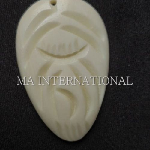 Hand Carved Bone Pendants, Size : Customized