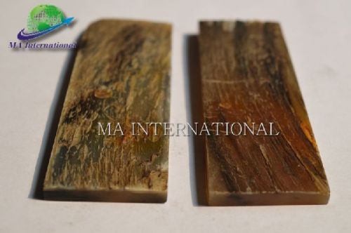 Buffalo Horn Bark Knife Handles