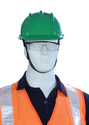 Oval Fiber Karam Helmet ( Green), For Safety Use, Gender : Male