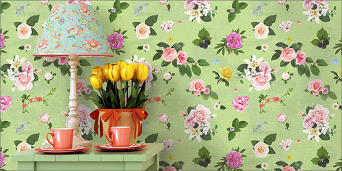 Floral Wall Paper