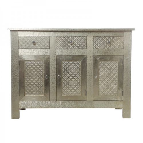 Embossed White Metal Furniture