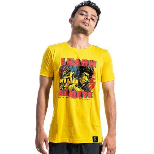 Bruce Lee Mens Round Neck T-Shirts, Size : Extra Large, Large, Medium, Small