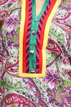 Cotton Fabric Dashmesh Pink Printed Kurti, Age Group : Adult