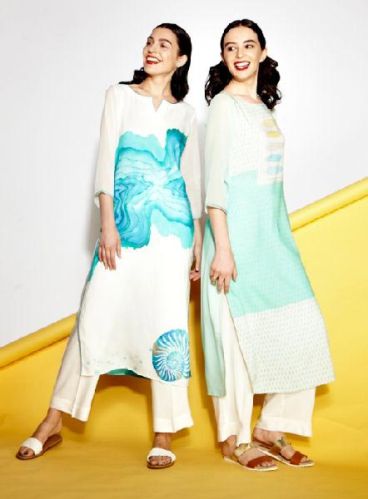 April Stories Natural Fibre Long Kurtis, Age Group : Adults