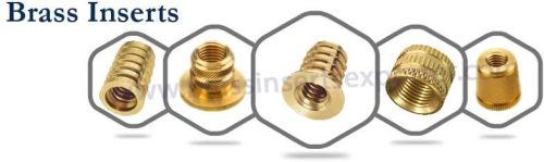 Brass inserts, Material : Brass