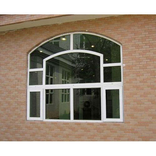 Aluminum Fixed Glass Window, Color : White