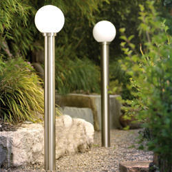 Metal Garden Light Poles, Color : Golden