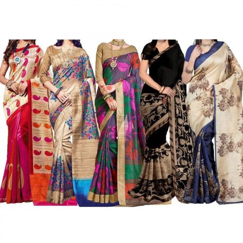 Printed Sarees, Saree Length : 6 Mtr