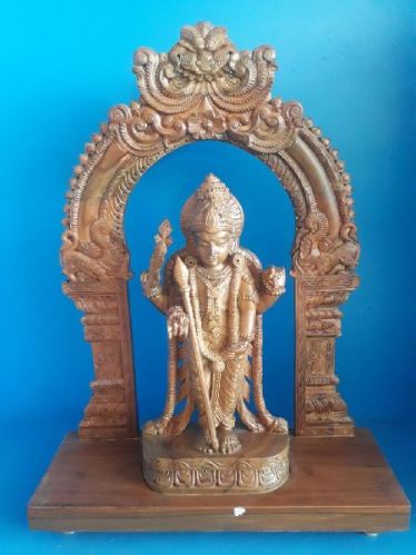 Kartikeya Statue, Color : Brown