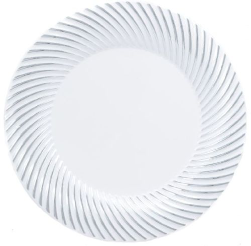 White Back Disposable Paper Plates