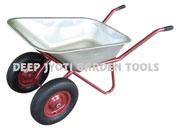 GALVANIZED SHEET DOUBLE WHEEL BARROW