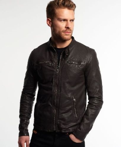 Plain Mens Leather Jacket Casual Wear, Party Wear XL, XXL