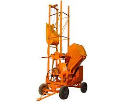 Mild Steel Concrete Cement Mixer Hydraulic Lift Hopper