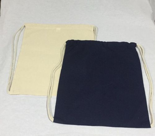 Cotton Drawstring Backpack