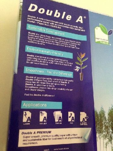 Double A Copier Paper a4, Packaging Type : white