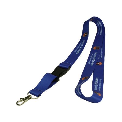 Blue Customized Lanyard With String Holder