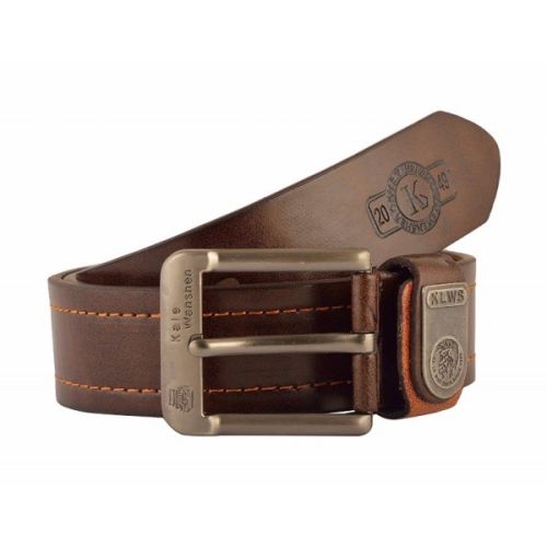 Mens Plain Dark Brown Leather Belt, Gender : Male