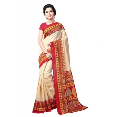 Off White Chiffon Saree