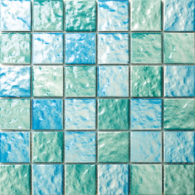6mm Green Blue Color Porcelain Mosaic