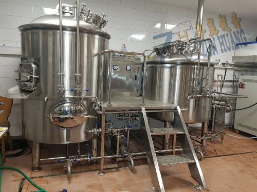 500L Stainless Steel Beer Brewery Equipment, Brand Name : ZUNHUANG