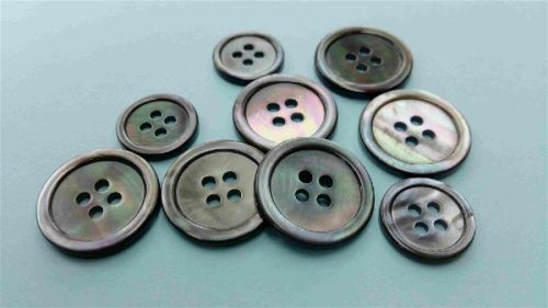 Grey MOP Buttons, Size : Small, Medium, Big