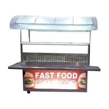 Stainless Steel Fast Food Counter, Shape : Rectangular