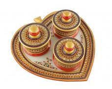 Marble Heart Shaped Tray