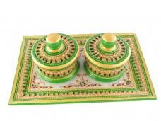 Marble Tray and Dibbi