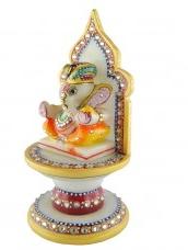 Pagdi Ganesh With Singhasan