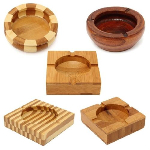 Square Wooden Ashtray