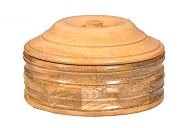 Polished Plain Wooden Chapati Boxes, Size : Standard