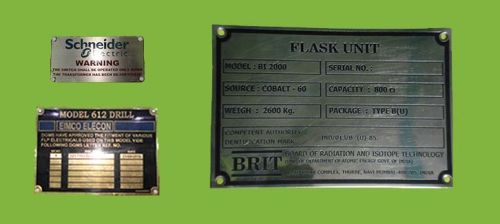 Stainless Steel Name Plates