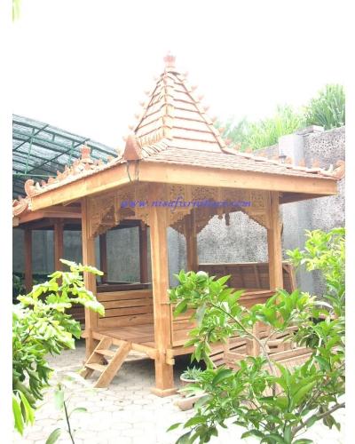 Wood Garden Gazebo, Packaging Type : Brown