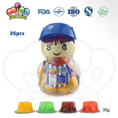 Cartoon Boy Jar Mixed Fruit Jelly, Brand Name : MICO for Sweet