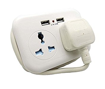 Triple Power Sockets, Color : White