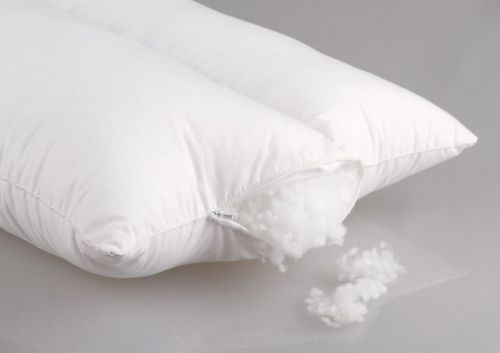 Plain Fibre Pillows, Color : White