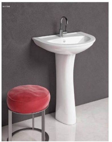 Sterling Ceramic Blush Basin Pedestal