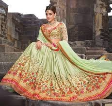 Embroidered Lehenga, Occasion : Wedding Wear, Bridal Wear