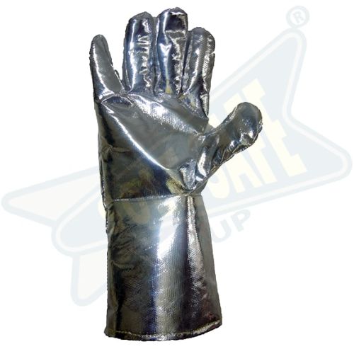 Aluminized Fiberglass Gloves, For Hand Protection, Size : 18