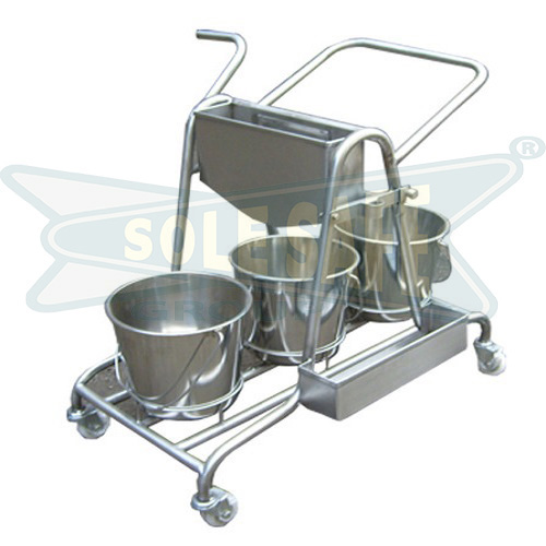 Stainless Steel Mopping Trolley