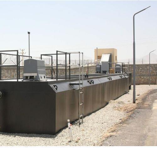 Hydraulic Automatic Packaged Sewage Treatment Plant, Color : Grey