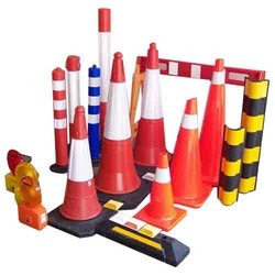 Plastic Road Safety Products, For Traffic Control, Color : Red, White