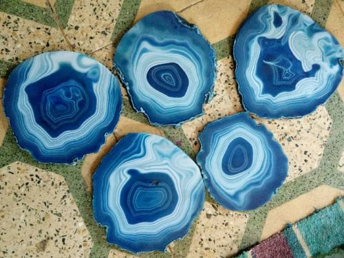 Agate Coasters Slices