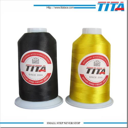 120D/2 Polyester Machine Embroidery Thread, Brand Name : tita