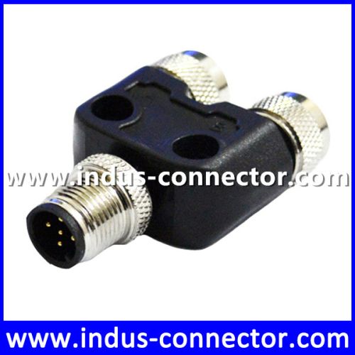 Hot Sale 5 Pin Male To Female Straight Fix Screw Cable Connector