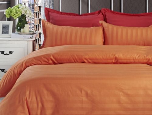 Cotton Satin Stripe Home Bedding Sets
