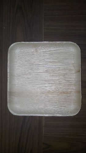 Mahaveer Agencies Areca Leaf Square Plate1, Size : 9*9