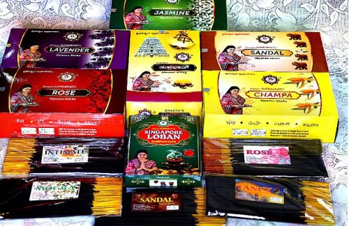 BHAVYA'S SUPRABHATH Jiggat Powder (Joss Powder) Incense Sticks (AGARBATTI), For RELIGIOUS